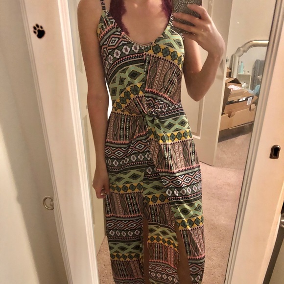 Macy's Dresses & Skirts - Aztec print high low dress